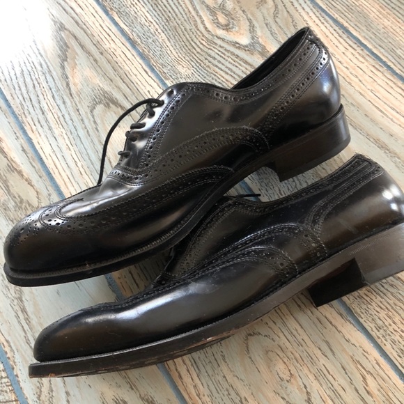 💚Florsheim leather-soled wingtip shoes - Picture 3 of 9